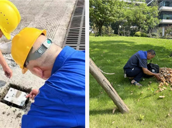 战高温 斗酷暑 接受“烤”验 保安全——高投世纪物业公司在行动