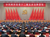中共四川省委十二届五次全会公报